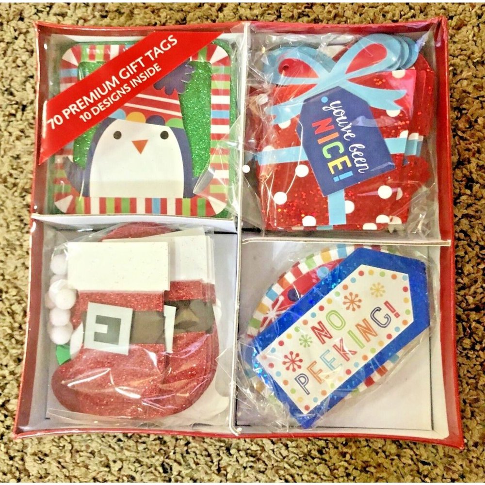 70 Premium Christmas Gift Tags NEW
